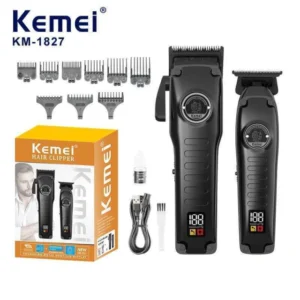 Cortadora Y Patillera Set Kemei 1827 Combo Profesional