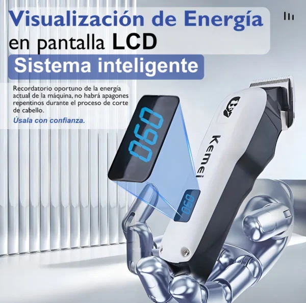 Cortadora De Cabello Profesional Clippe Kemei Km-232 7000rpm - Imagen 3