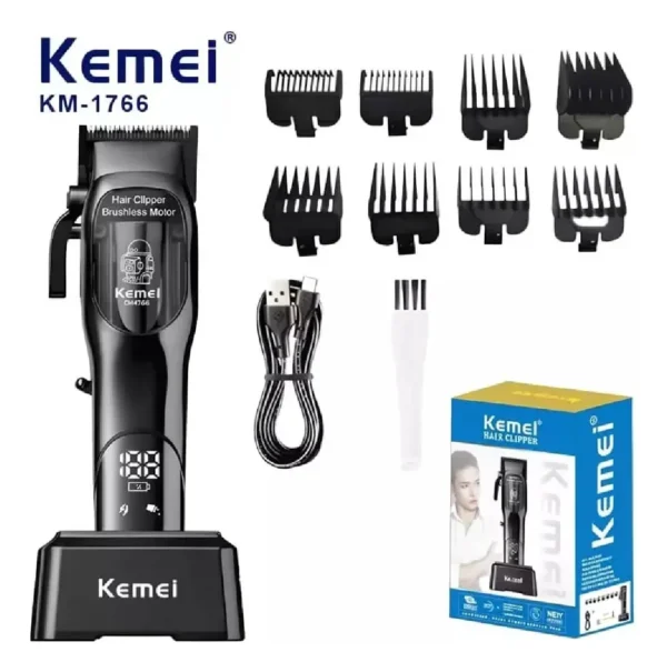 Maquina De Corte Kemei Motor Brushless Con Base Km-1766 - Imagen 4