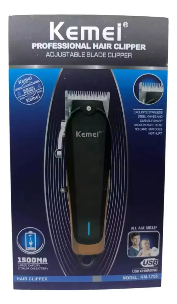 Maquina De Corte Profesional Kemei Clipper Km-1756 - Imagen 3
