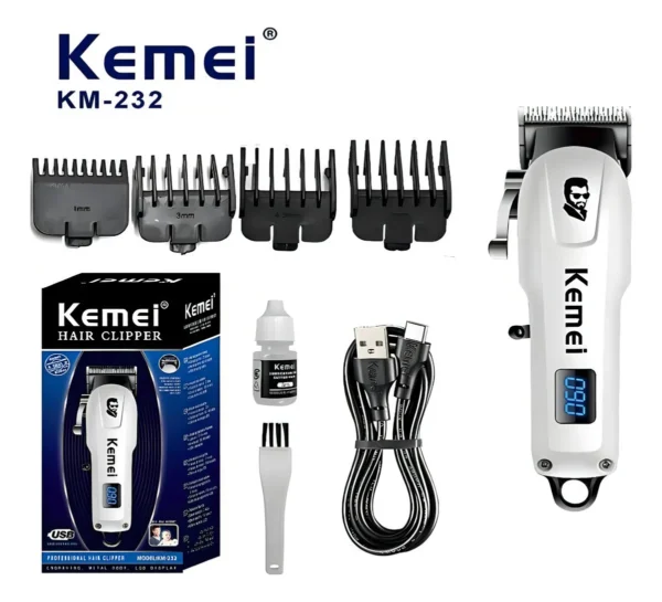 Cortadora De Cabello Profesional Clippe Kemei Km-232 7000rpm - Imagen 4