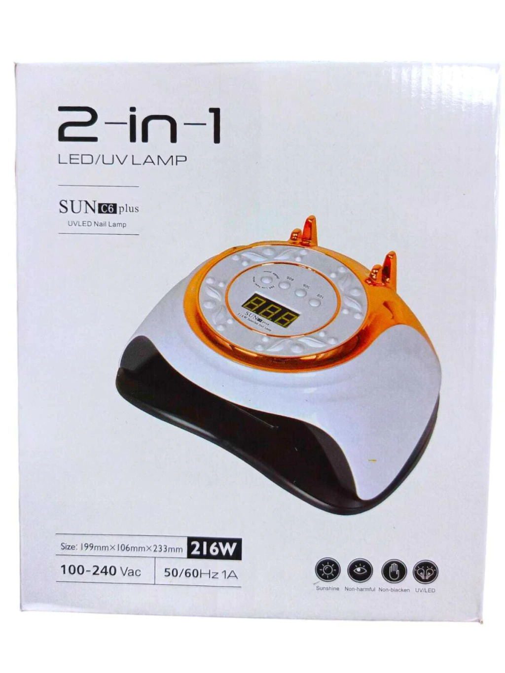 Cabina Uv/led Sun C6 Plus 216W - Imagen 2