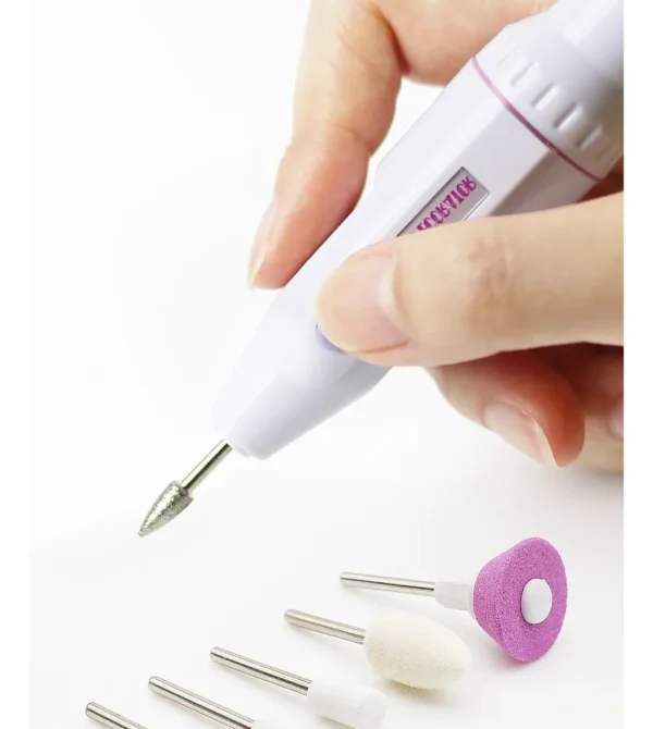 Mini Torno Manicuria Pedicuria Uñas A pila - Imagen 2