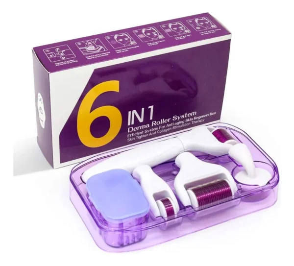 Kit Derma Roller Rodillo De Microagujas Facial