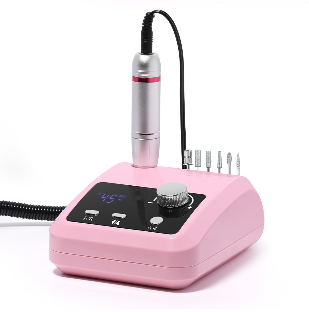 Torno Para Uñas Micromotor Zg204 45.000rpm + Fresas - Imagen 3