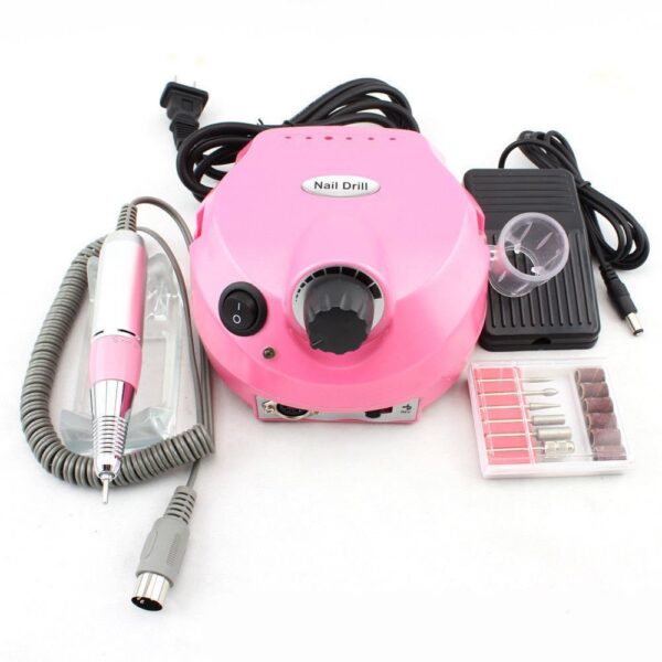 Torno Para Uñas Micromotor Nail Drill 30.000rpm + Fresas - Imagen 3