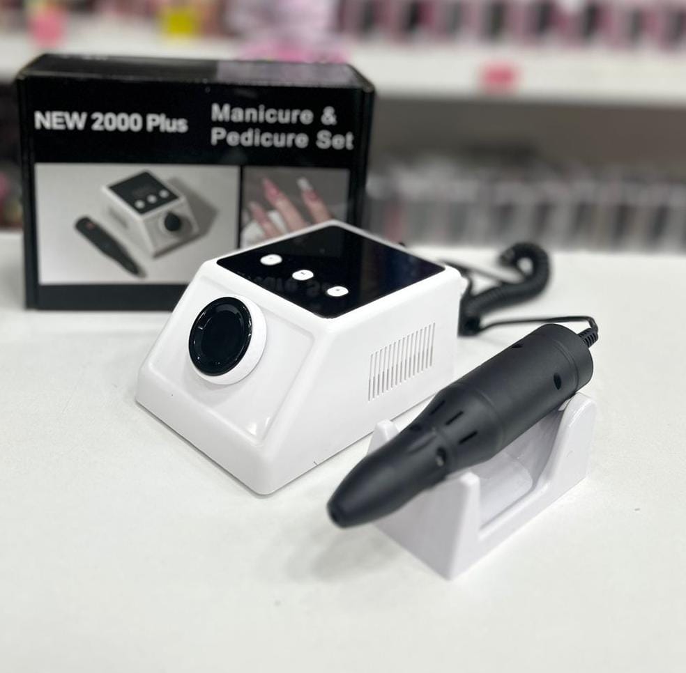 Torno Para Uñas Micromotor New Plus 2000 + Fresas - Imagen 4