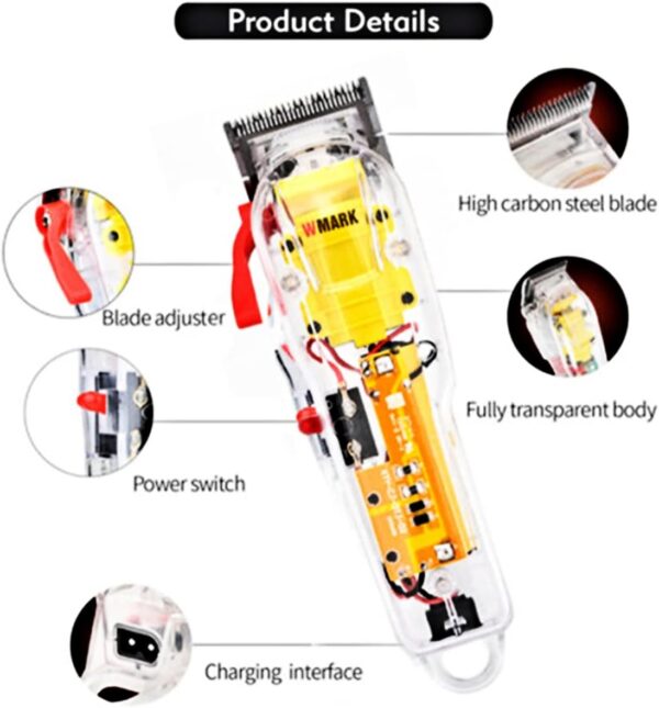 Cortadora De Pelo Profesional Hair Clipper Wmark Ng-108 - Imagen 6