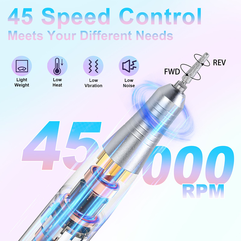 Torno Para Uñas Profesional Dmj-v11 45.000rpm Inalámbrico - Imagen 2