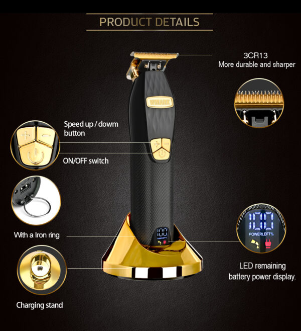 Trimmer Cortadora De Pelo Profesional Wmark Ng-2033 - Imagen 3