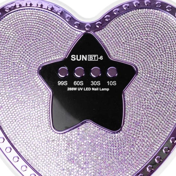 Cabina Para Uñas Profesional Sun Bt-6 Uv/led 288w Con Strass - Imagen 8