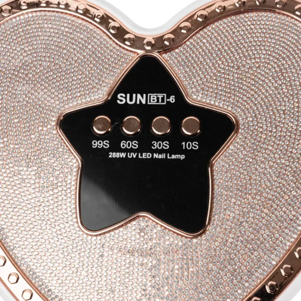Cabina Para Uñas Profesional Sun Bt-6 Uv/led 288w Con Strass - Imagen 11
