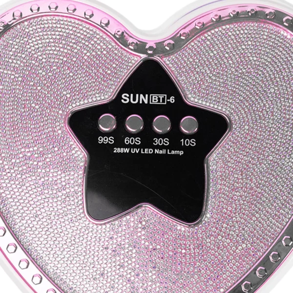 Cabina Para Uñas Profesional Sun Bt-6 Uv/led 288w Con Strass - Imagen 3