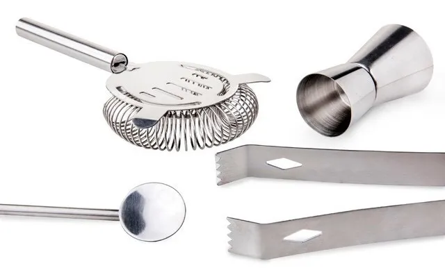 Set De Coctelera Barman Profesional Acero Inoxidable 5 Pcs - Imagen 3