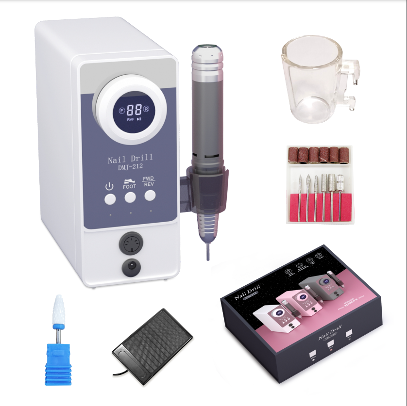 Torno Para Uñas Profesional Micromotor Nail Drill Dmj-212