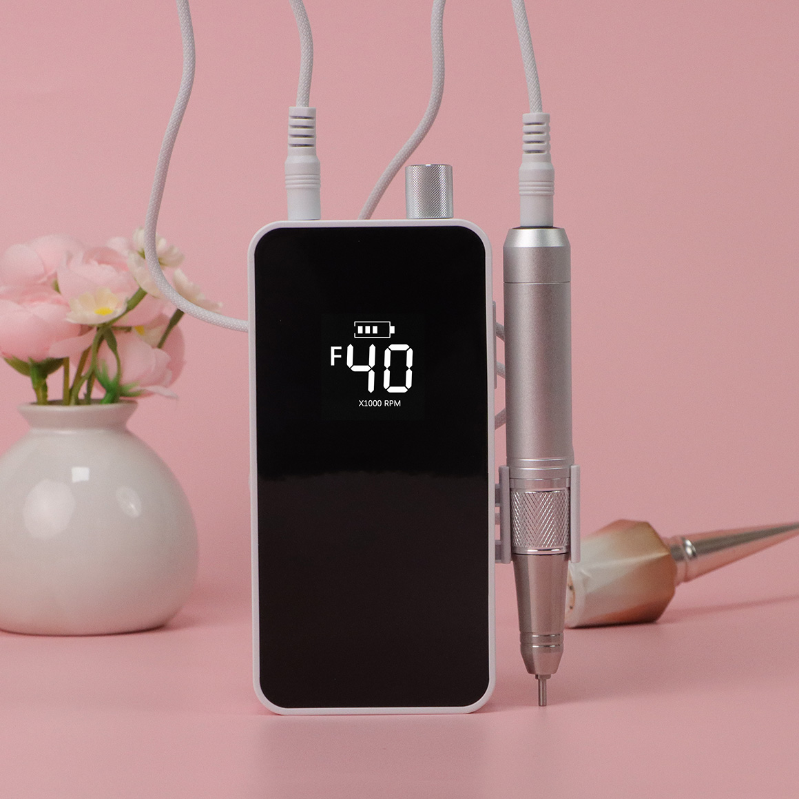 Torno Para Uñas Profesional Inalámbrico Portátil M92 40rpm - Imagen 3