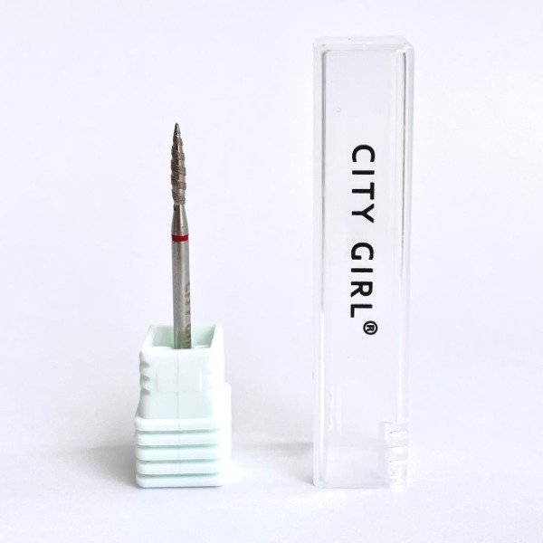 Fresa Flama Tornado Diamantada Para Torno Manicura 0.21 - Imagen 2