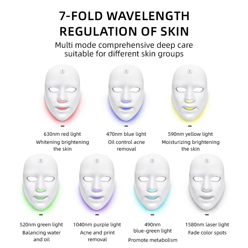 Mascara Led Facial 7 Colores Profesional - Imagen 10