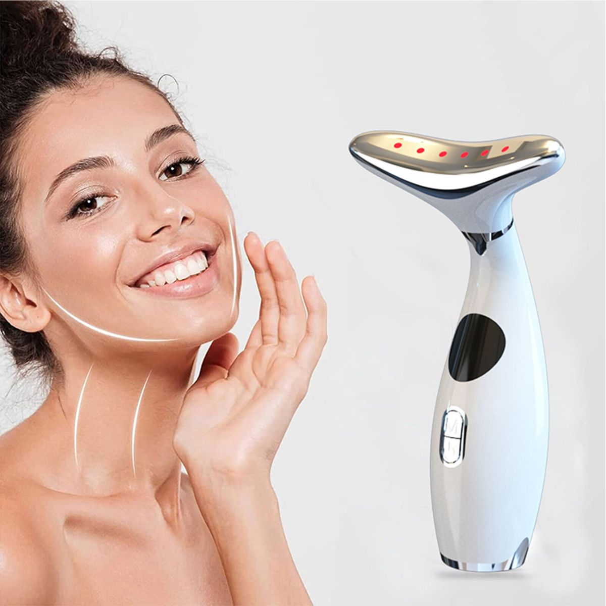 Masajeador Eléctrico Rostro Cuello Reduce Papada Facial - Imagen 7