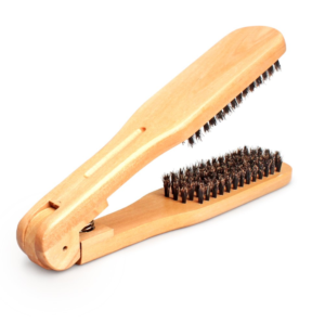 Cepillo Alisador Doble Madera Cerda Antiestatico