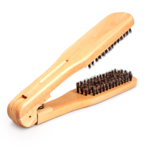 Cepillo Alisador Doble Madera Cerda Antiestatico